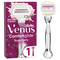 Gillette Venus Comfortglide Sugarberry Platinum Dámsky holiaci strojček + náhradná hlavica