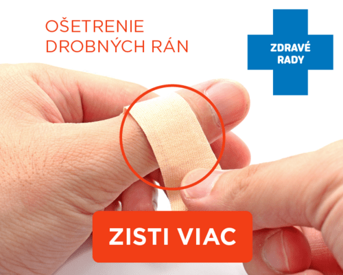 Ošetrenie drobných rán a dezinfekcia