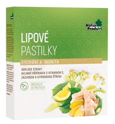 NaturProdukt Lipové pastilky Dýchanie a imunita