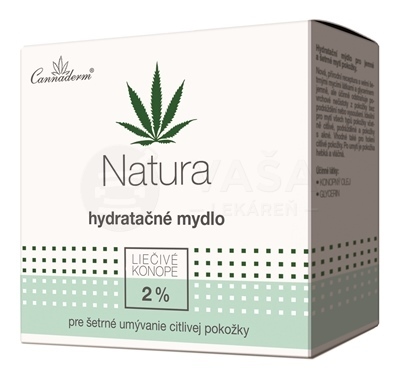 Cannaderm Natura Hydratačné mydlo na citlivú pokožku