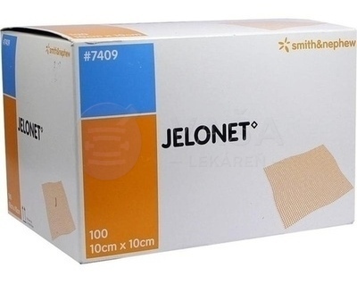 Jelonet Krytie na rany Mastný tyl impregnovaný čistým bielym parafínom (10 x 10 cm)