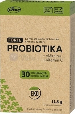 Vitar Probiotiká Forte + vláknina + vitamín C