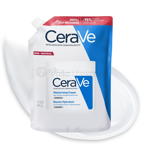 CeraVe Hydratačný krém na suchú až veľmi suchú pokožku (Náhradná náplň)
