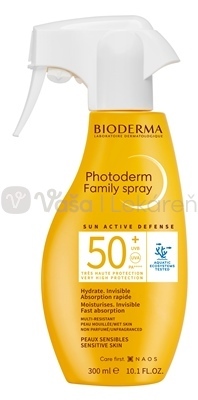 Bioderma Photoderm Sprej na opaľovanie bez parfumu SPF50+