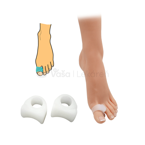 HealMed Medziprstový korektor s návlekom, malý, biely