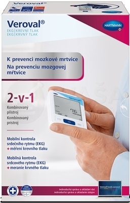 Veroval EKG a Krvný tlak Prístroj 2v1 (ramenný s manžetou 22 - 42 cm)