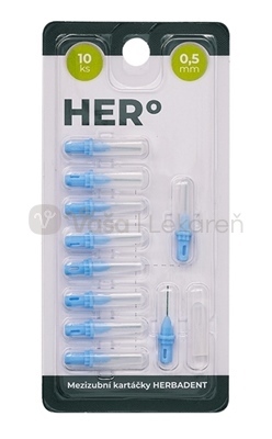 Herbadent HERo Electra Medzizubná kefka 0,5 mm (modrá)