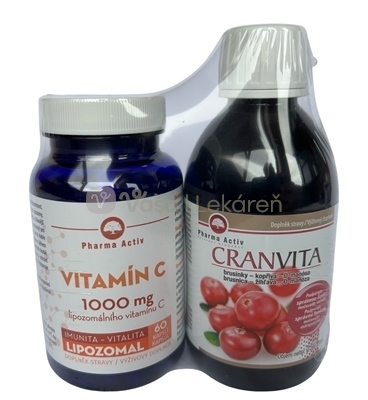Pharma Activ Cranvita + Lipozomal C 1000 mg (Akciové balenie)