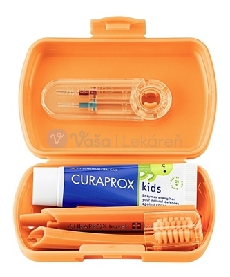 Curaprox Kids Travel set (oranžový)