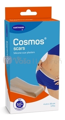 Cosmos Scars Silikónová náplasť na jazvy s UV faktorom 50+ (4 x 30 cm)