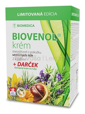 Biomedica Biovenol Krém na unavené nohy + Darček