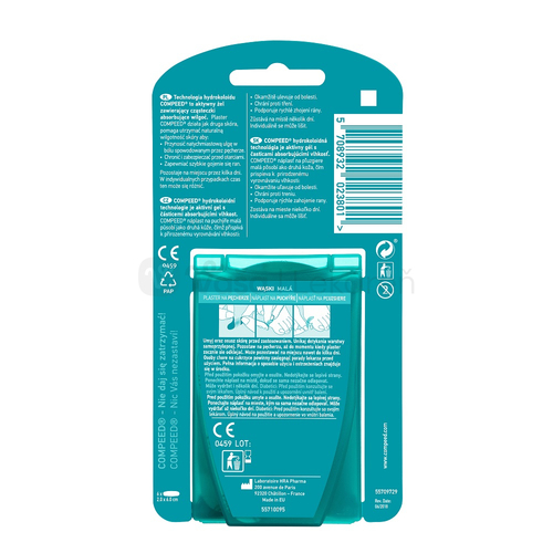 Compeed Gélová náplasť na pľuzgiere na nohách (malá)