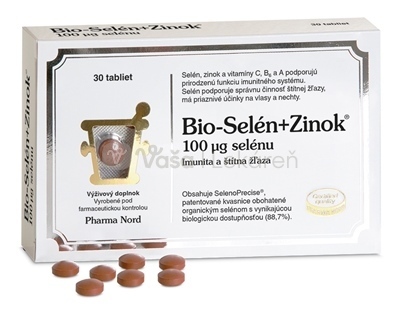 Pharma Nord Bio-Selén + Zinok (100 μg selénu + vitamíny)