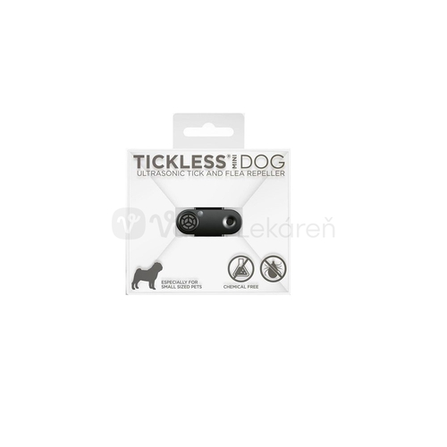 Tickless Mini Dog Ultrazvukový repelent pre psov, čierny