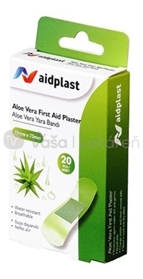 Aidplast Náplasť na rany priehľadná, s Aloe vera (1,9 x 7,2 cm)