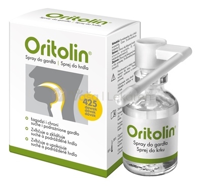 Oritolin Sprej proti suchosti hrdla a ústnej dutiny