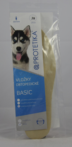 Protetika Basic Ortopedické vložky pre priečne ploché nohy, koža, veľ. 38