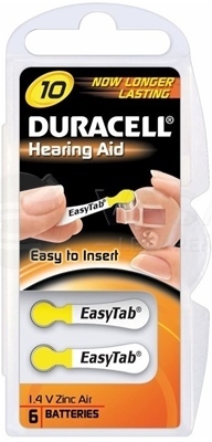 Duracell HA 10 Easytab 1,4 V batérie do načúvacích prístrojov