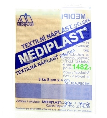 Mediplast Náplasť na rany s vankúšikom (8 cm x 4 cm)