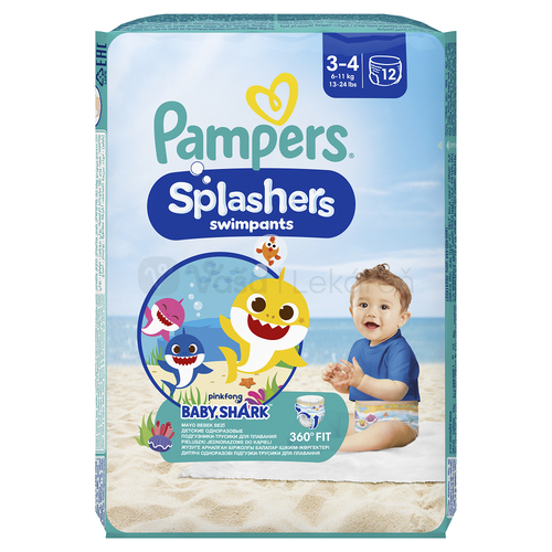 Pampers Splash Midi 3-4 Detské plienky na plávanie (6 - 11 kg)