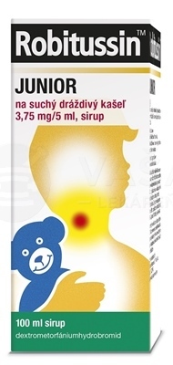 Robitussin Junior Sirup pre deti na suchý dráždivý kašeľ