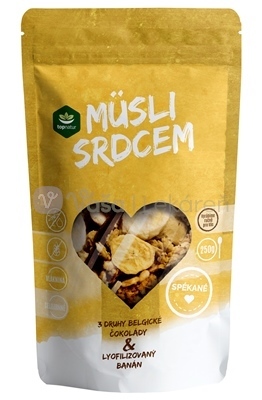 Topnatur Müsli srdcom Čoko Trio & Banán