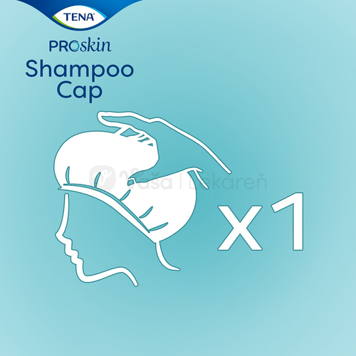 Tena Shampoo Cap (Bezoplachový šampón a kondicionér v čiapke)