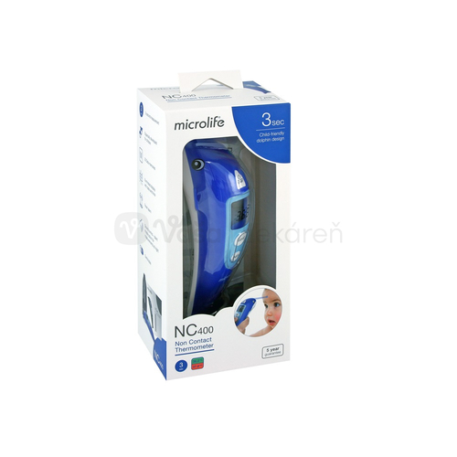 Microlife NC 400 Digitálny detský bezkontaktný čelový teplomer (dizajn delfín)