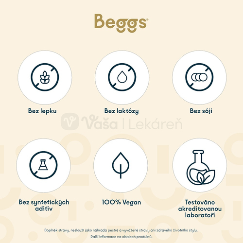 Beggs Magnesium 380 mg + P5P Complex 1,4 mg (horčík s vitamínom B6)