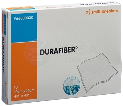Durafiber Hydrovláknité krytie na rany (10 x 10 cm)