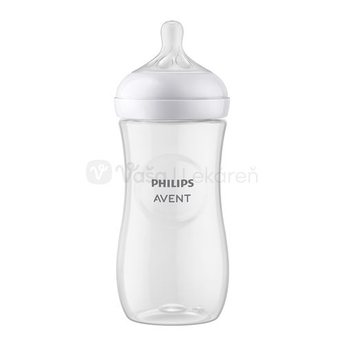 AVENT Natural Response Priehľadná fľaša s cumlíkom pre podporu rytmu pitia (3+ mesiace)