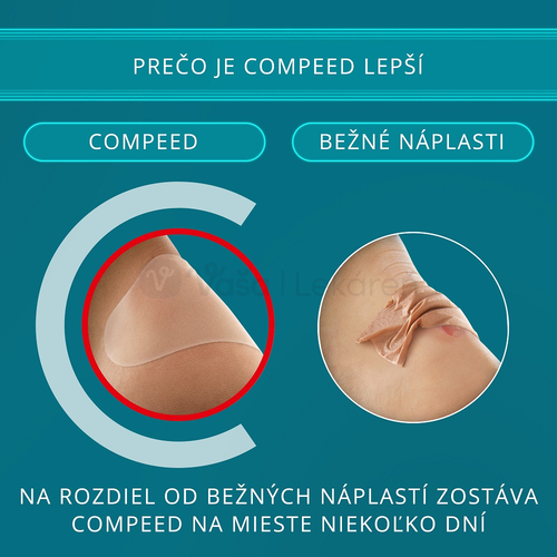 Compeed Gélová náplasť na pľuzgiere na nohách (malá)