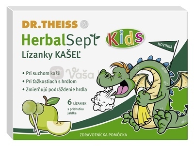 Dr. Theiss HerbalSept Kids Lízanky Kašeľ
