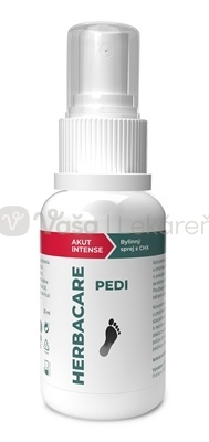 Herbacare Pedi Akut Intense Bylinný sprej s 0,3% chlórhexidínom