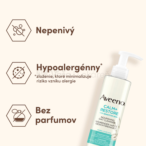 Aveeno Calm+ Restore Čistiaci pleťový gél s ovsom
