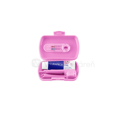 Curaprox Kids Travel set (ružový)