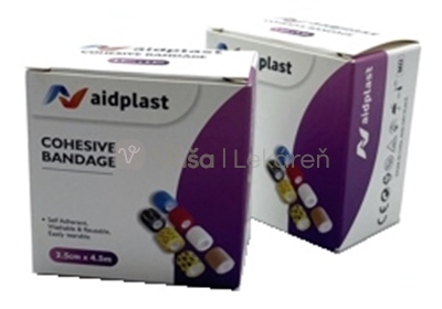 Aidplast Kohezívny obväz, mix (2,5 cm x 4,5 m)