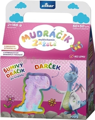 Vitar MUDRÁČIK Multvitamín želé Dievča (Duopack + darček)