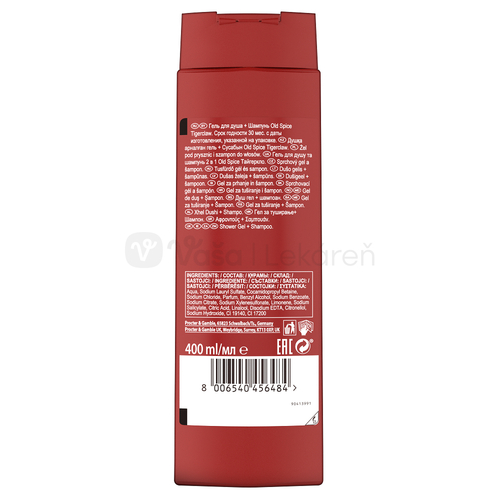 Old Spice Tiger Claw Sprchový gél a šampón pre mužov