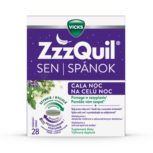 ZzzQuil® Spánok na celú noc