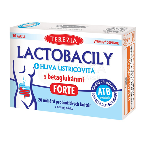 TEREZIA Lactobacily + Hliva ustricovitá s betaglukánmi Forte