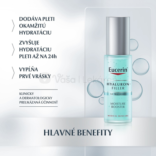 Eucerin Hyaluron-Filler Ultra ľahký hydratačný anti-age booster na prvé vrásky