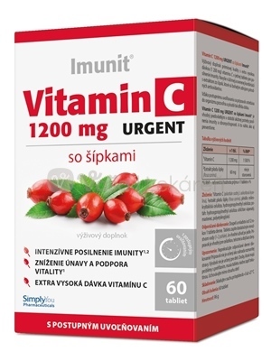 Imunit Vitamín C 1200 mg Urgent so šípkami