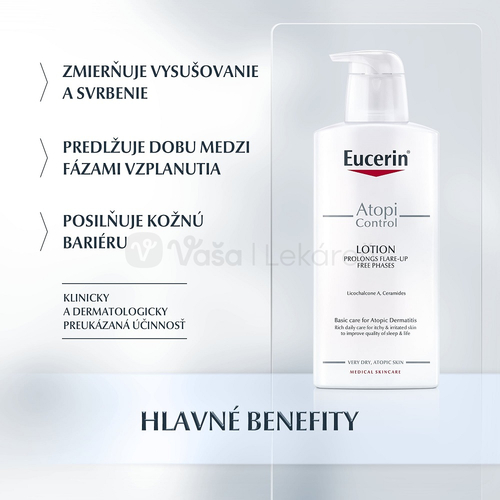 Eucerin AtopiControl Telové mlieko na suchú pokožku
