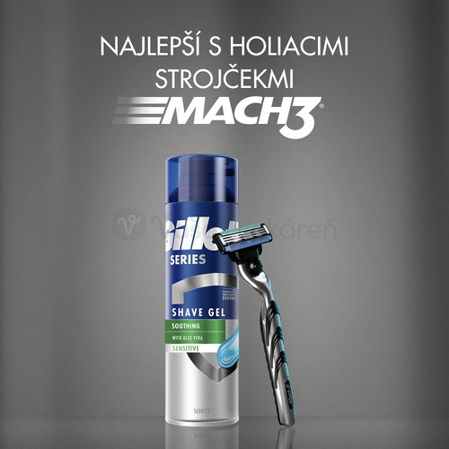 Gillette Sensitive Pánsky gél na holenie