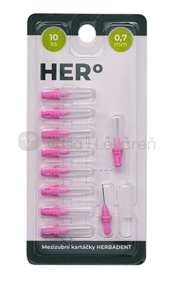 Herbadent HERo Electra Medzizubná kefka 0,7 mm (ružová)