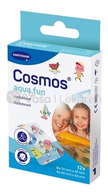 Cosmos Aqua Fun Vodotesná priehľadná náplasť na rany (2 veľkosti)