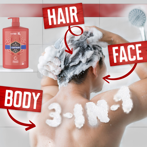 Old Spice Captain Sprchový gél a šampón pre mužov