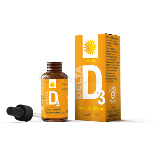 DELTA Vitamín D3 1000 IU Natural