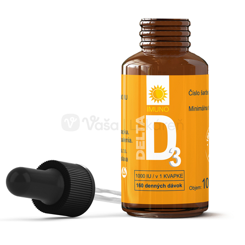 DELTA Vitamín D3 1000 IU Natural
